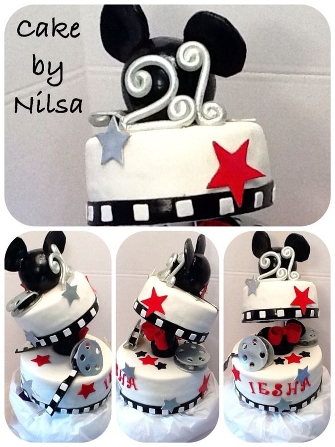 9 Photos of 21st Birthday Cakes Mickey Mouse