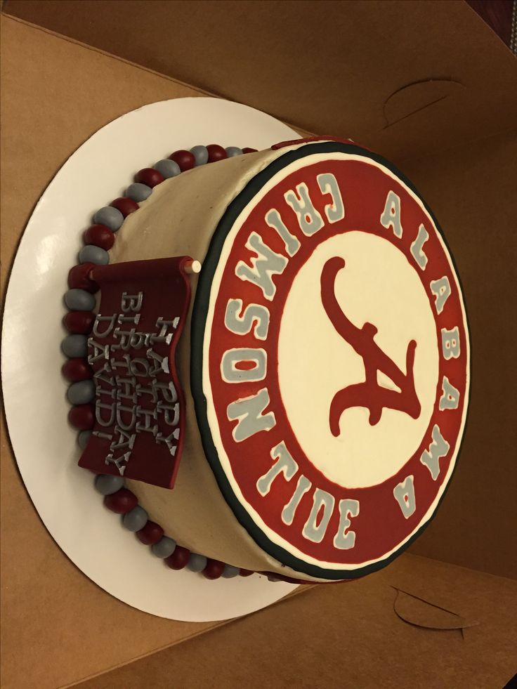 Alabama Crimson Tide Birthday Cake