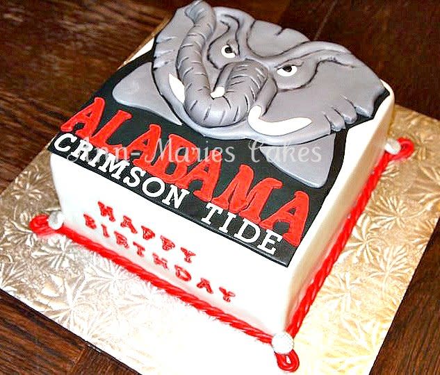 Alabama Crimson Tide Birthday Cake