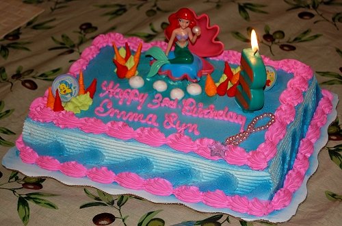 Ariel Little Mermaid Birthday Cake