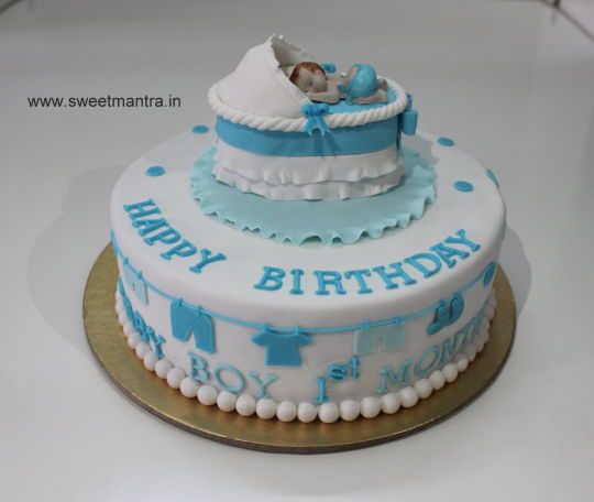 Baby Boy 1st Birthday Cake