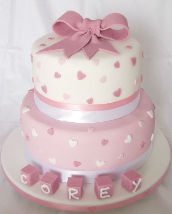 Baby Girl Christening Cake Ideas