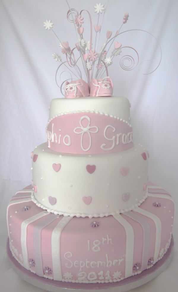 9 Photos of Girls Birthday Cakes For Baptism