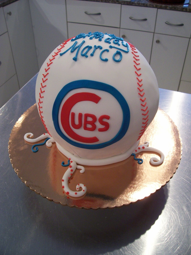 Baseball Shaped Birthday Cakes