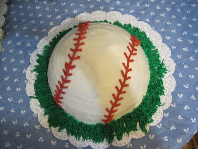 Baseball Shaped Birthday Cakes