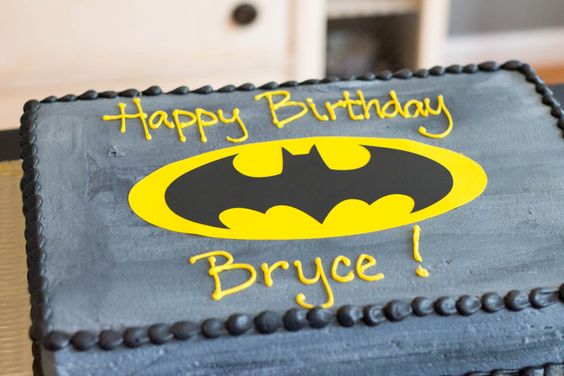 Batman Birthday Sheet Cake