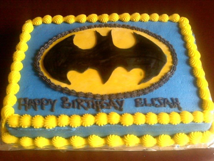 Batman Birthday Sheet Cake