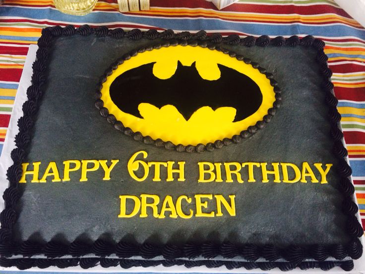 Batman Sheet Cake