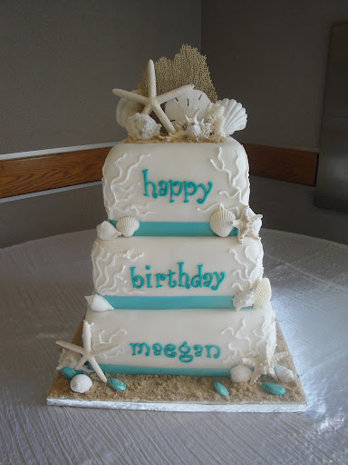 Beach Seashell Birthday Cake