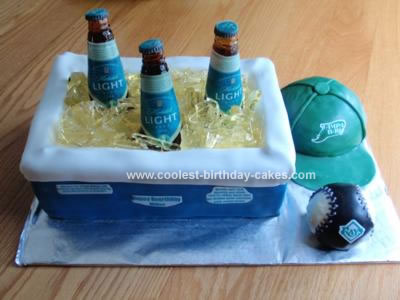 Beer Cooler Birthday Cake