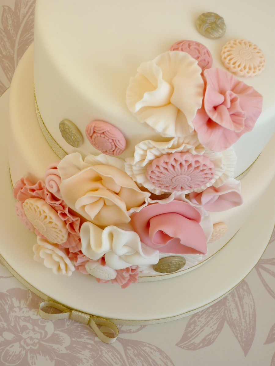 Birthday Cake with Flowers