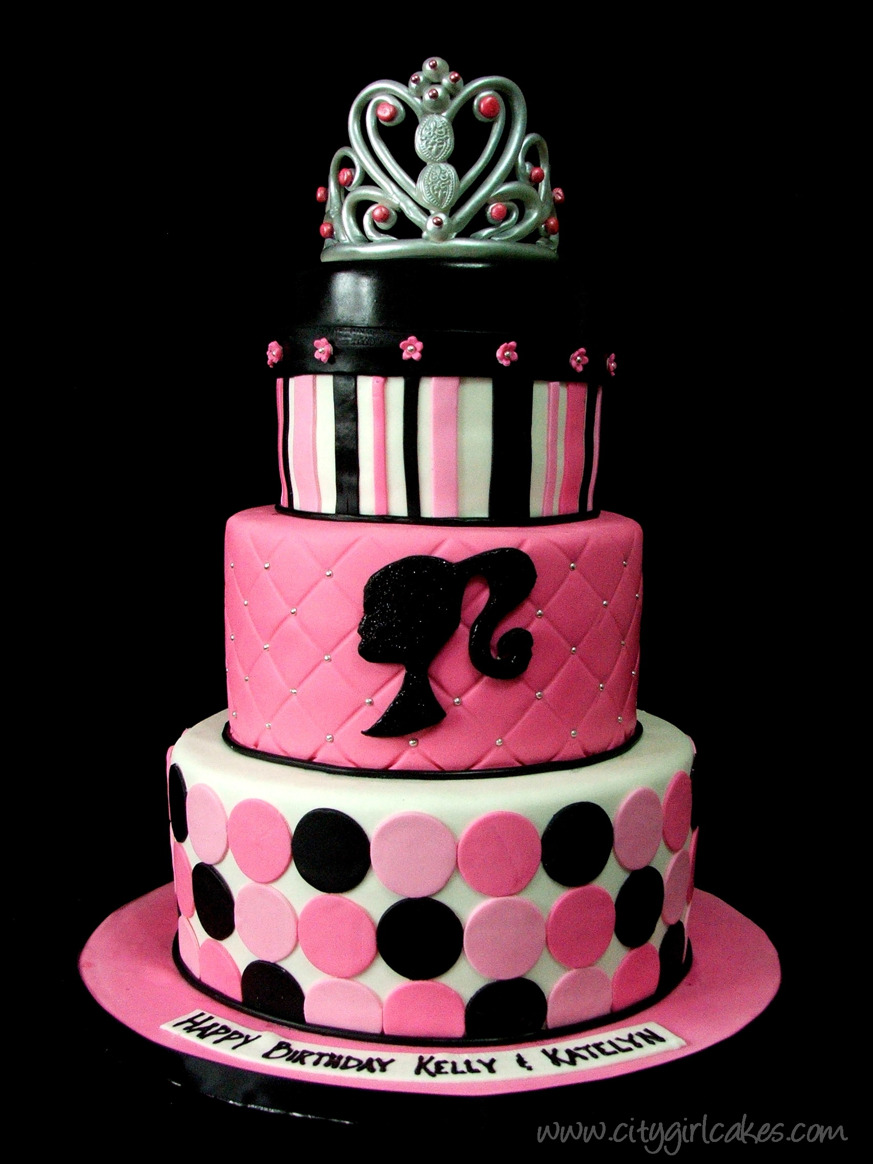 Black Barbie Birthday Cake