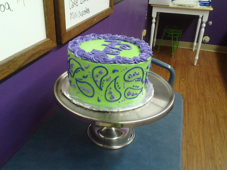 Blue Green and Red Velvet Cake