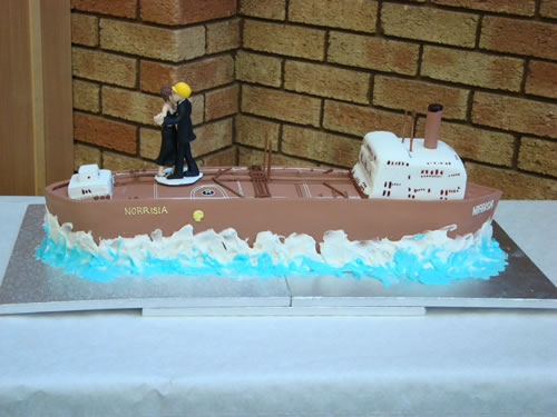 Boat Shaped Birthday Cakes