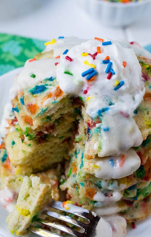 Cake Batter Pancakes Recipe