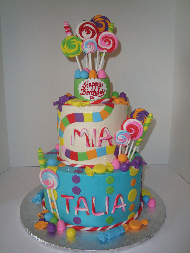 Candy Land Birthday Cake