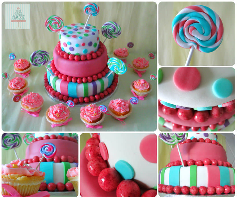 Candyland Cake and Cupcake