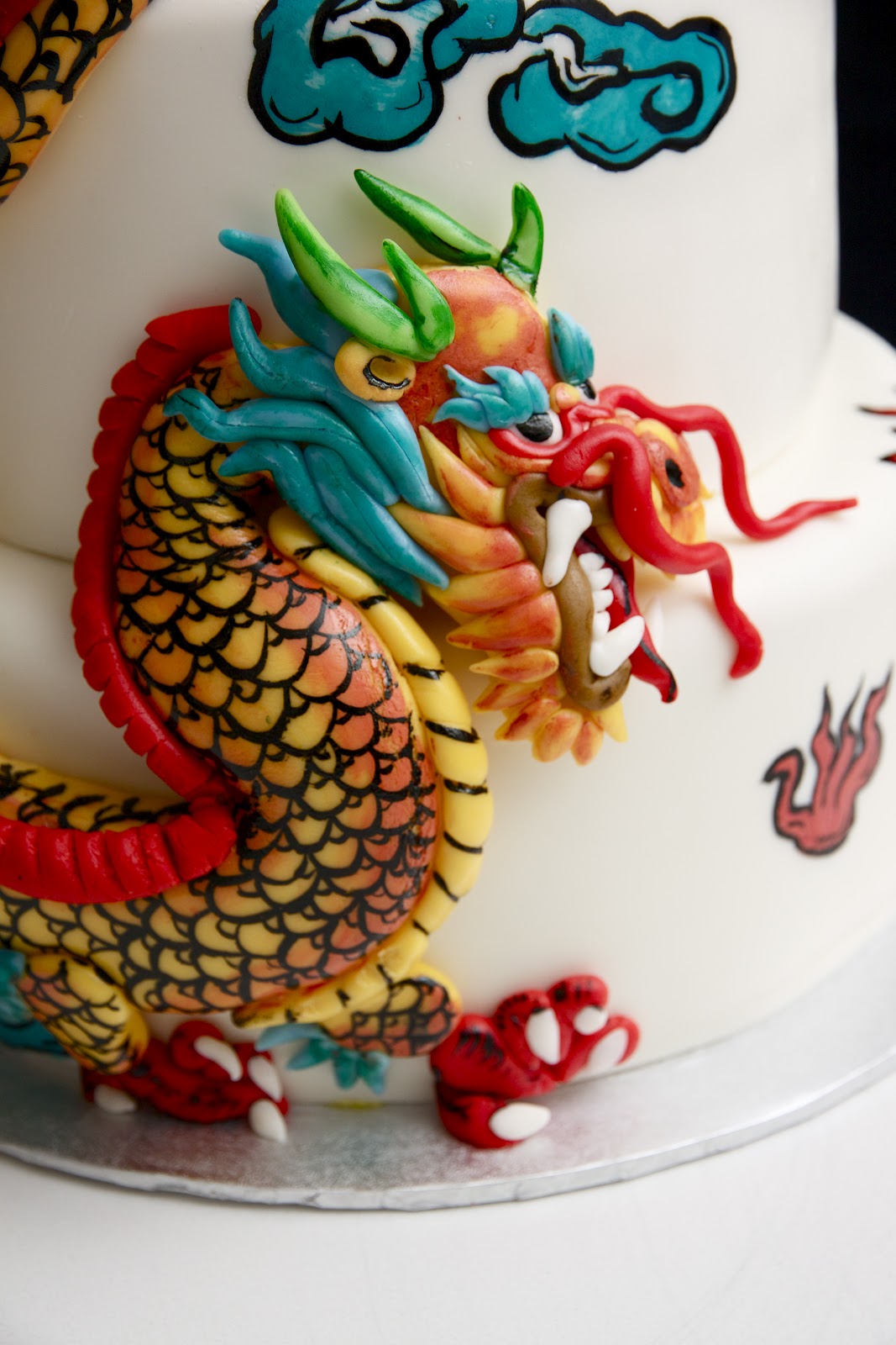 Chinese Dragon Fondant Cake