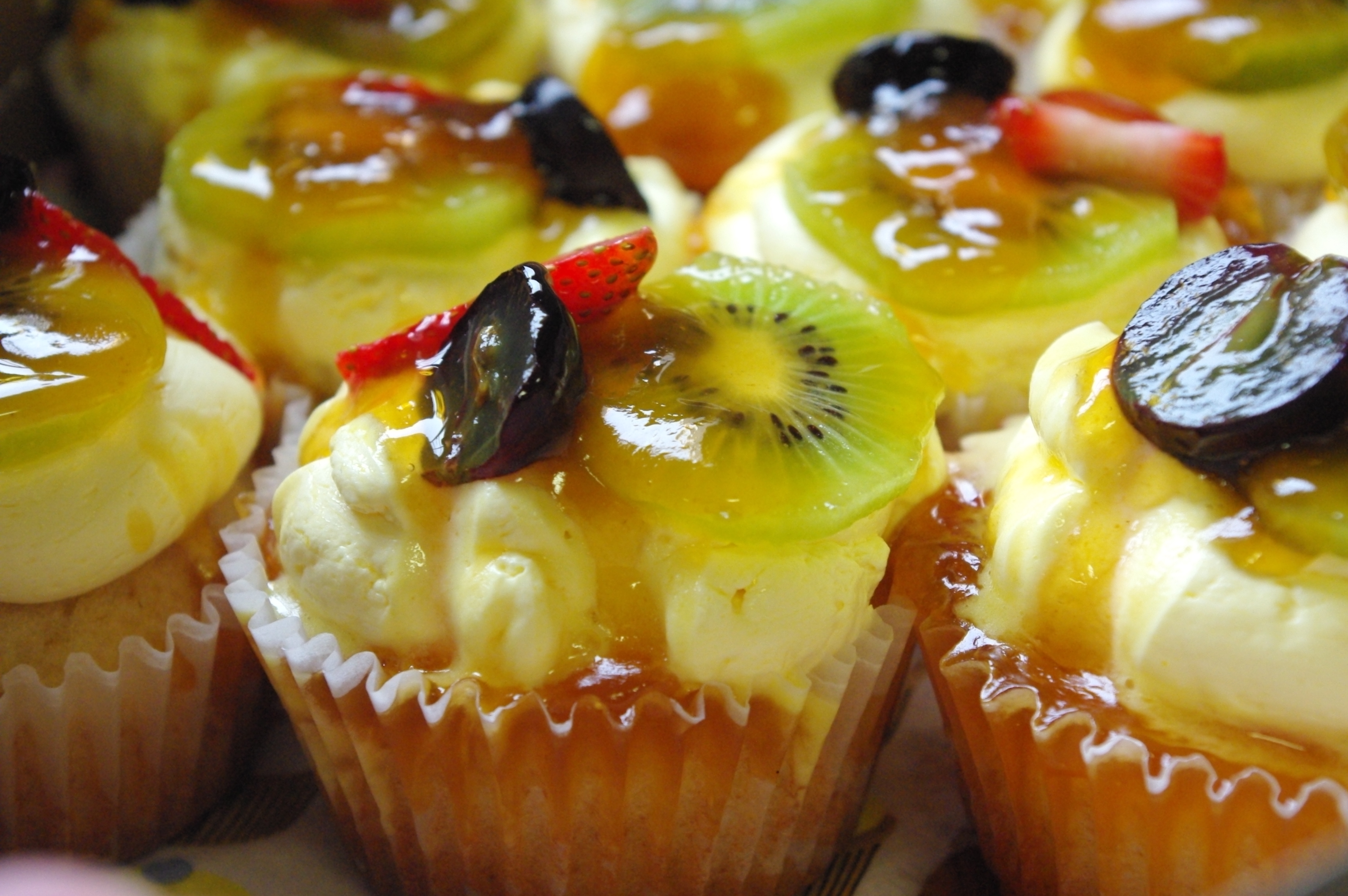 Chocolate Cupcakes with Fruit