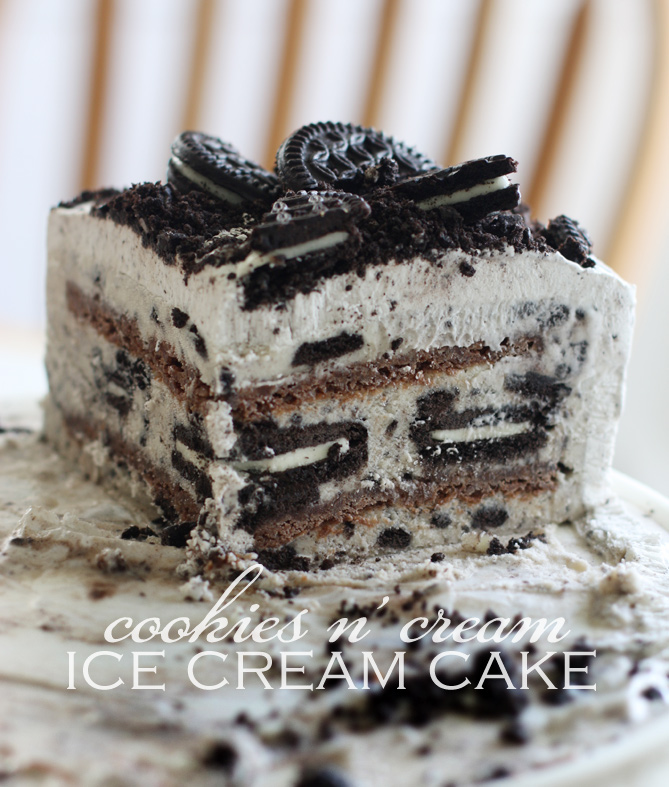 Cookies and Cream Ice Cream Cake