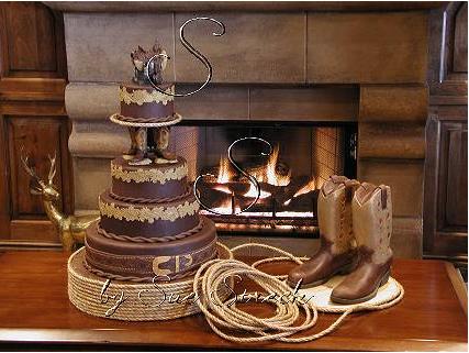 Cowboy Western Wedding Cake