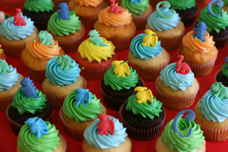 Dinosaur Cupcake Cake Ideas