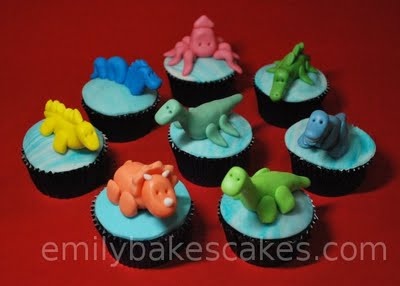 Dinosaur Cupcake Cake Ideas