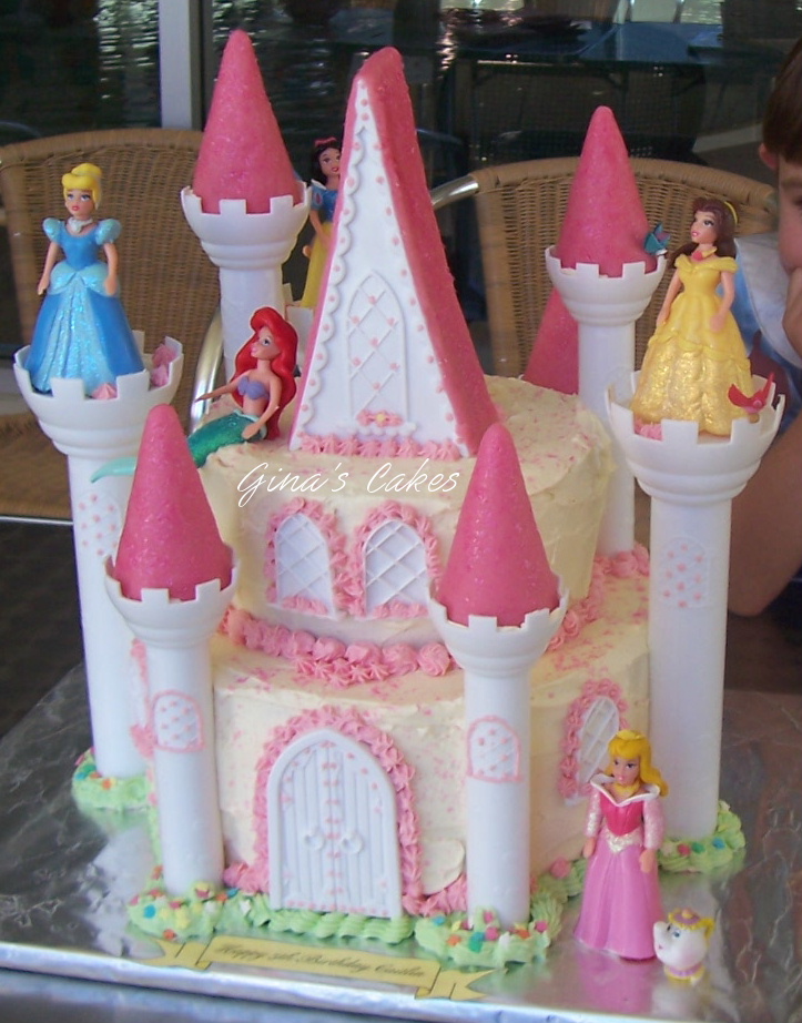 Disney Princess Castle Cake