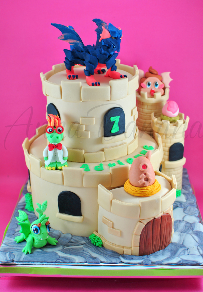 11 Photos of Dragon City Birthday Cakes