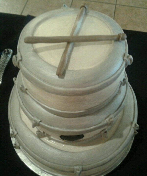 Drum Set Grooms Cake