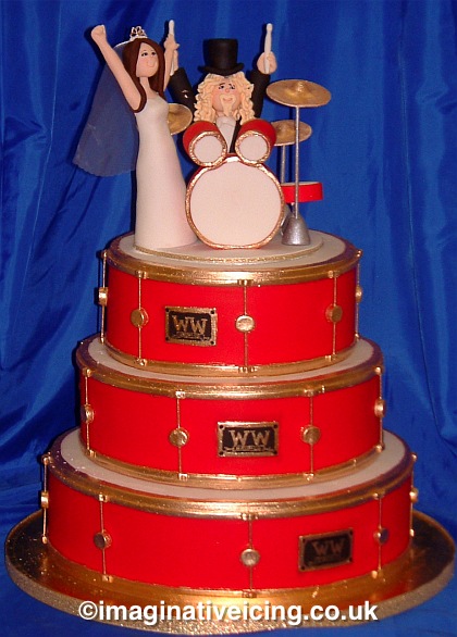 Drum Wedding Cake