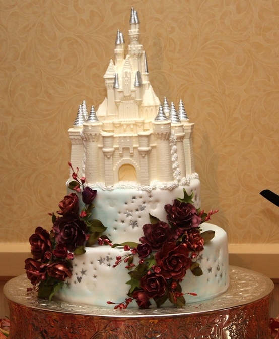 Elegant Disney Wedding Cake