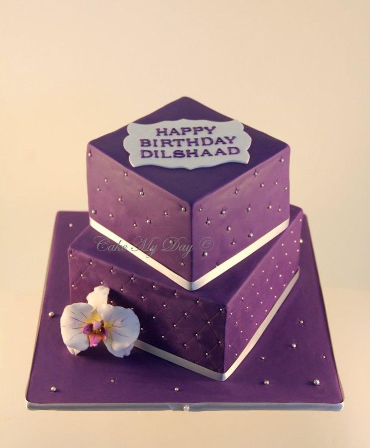 Elegant Square Birthday Cakes