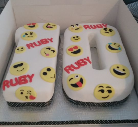 Emoji Birthday Cake