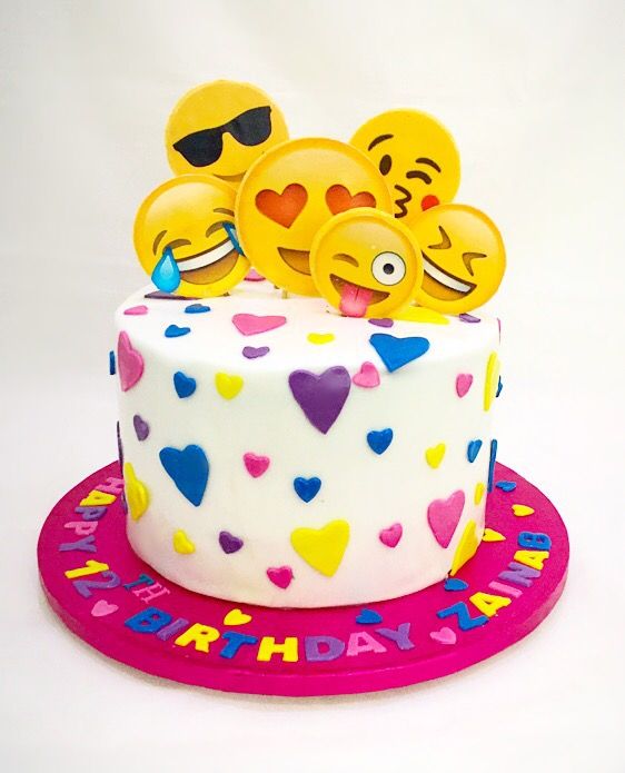 Emoji Birthday Cake