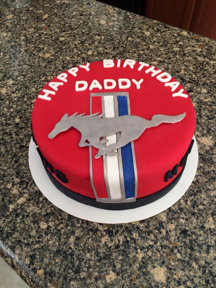 Ford Mustang Birthday Cake