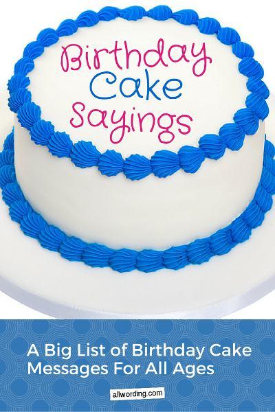 Funny Birthday Cake Sayings