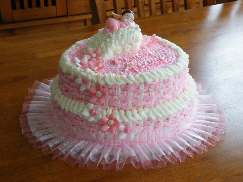 Girls Christening Cake Ideas