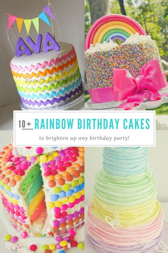 Girls Rainbow Birthday Cake Ideas