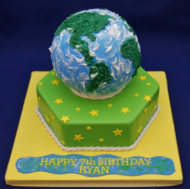 Globe Birthday Cake