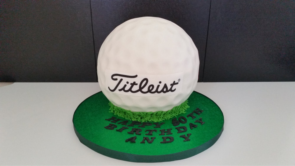 Golf Ball Birthday Cake