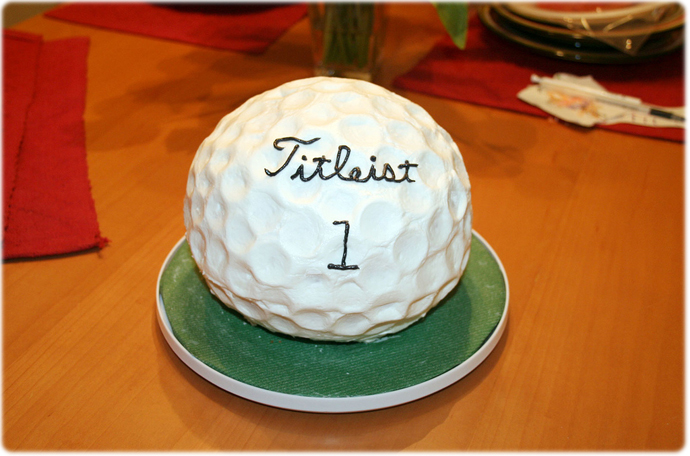 Golf Ball Cake