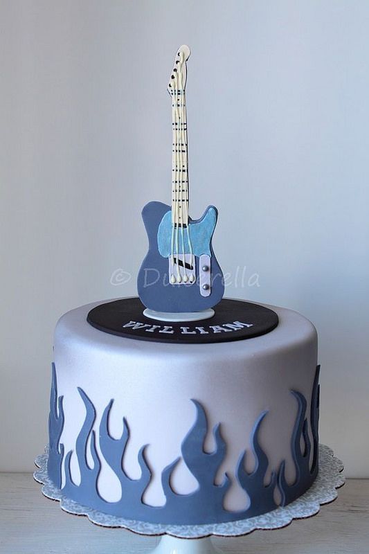 Guitar Birthday Cake