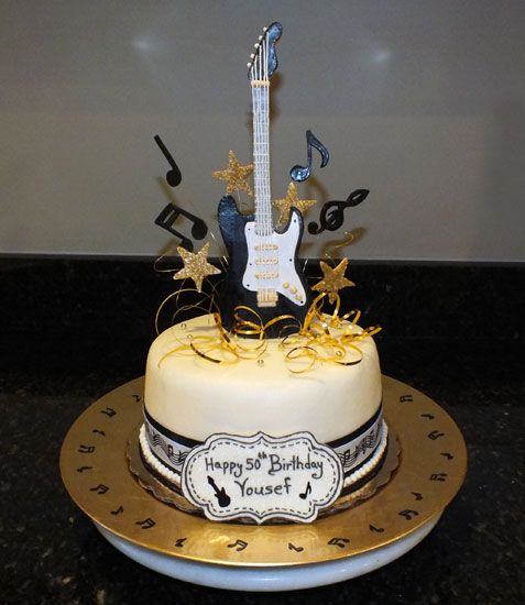 Guitar Birthday Cake