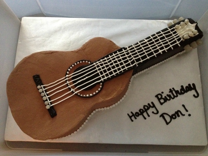 Guitar Birthday Cake