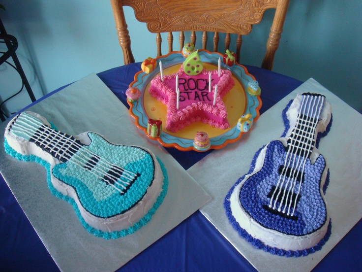 Guitar Birthday Cake