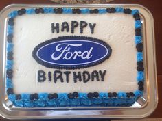 Happy Birthday Ford Cake