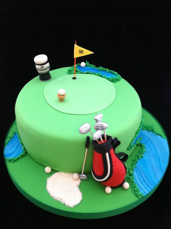 Happy Birthday Golf Cake