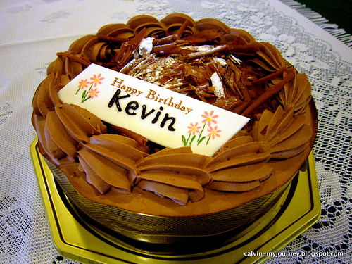 Happy Birthday Kevin Cake