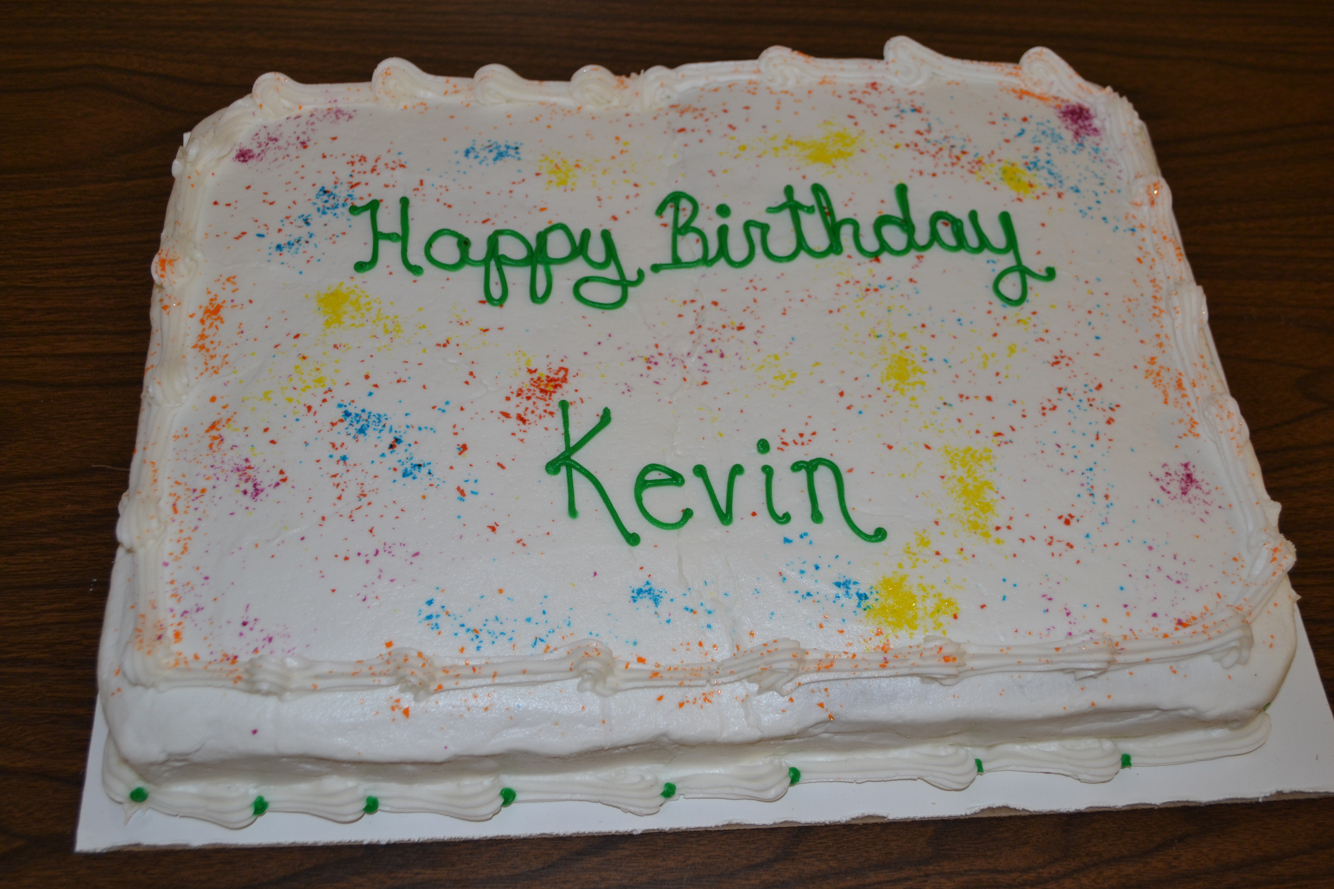 Happy Birthday Kevin Cake